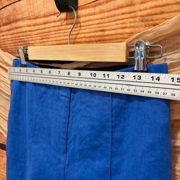 Diane Von Furstenberg Royal Blue Tapered Leg Dress Pants Size 6 - Picture 6 of 11